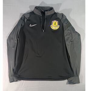 Nike Puma Futbol Club 1/4 Zip Pullover Men’s L Black Gray Soccer Training Top